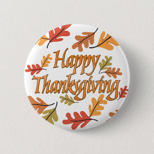 Happy Thanksgiving Button