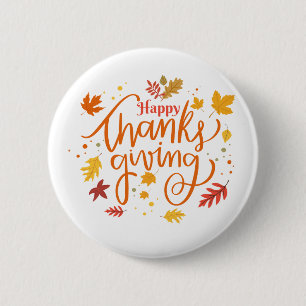 Happy Thanksgiving Button