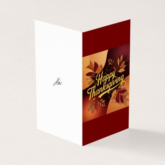 Happy Thanksgiving Card (Vorderseite)