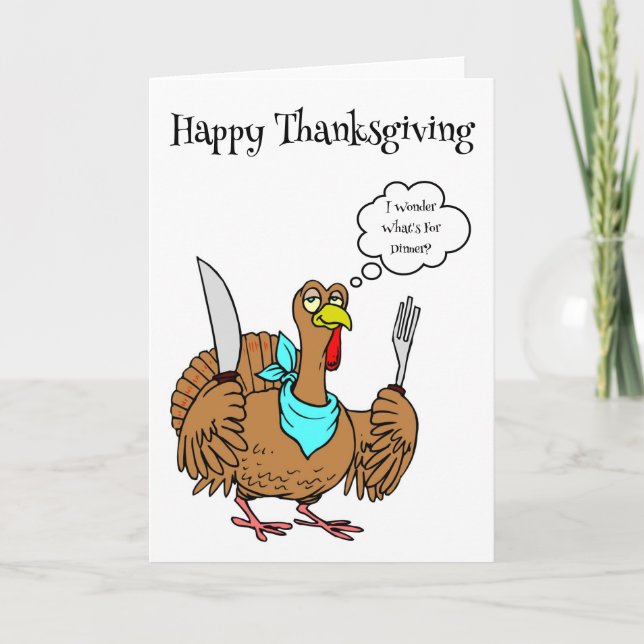 Happy Thanksgiving Card Feiertagskarte (Vorderseite)