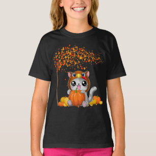 Happy Thanksgiving Cat Türkei Tag Herbst Herbst T-Shirt