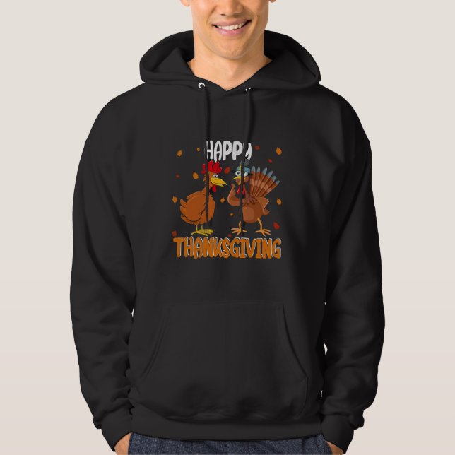 Happy Thanksgiving Chicken Hoodie (Vorderseite)