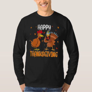 Happy Thanksgiving Chicken und Türkei Match Fri T-Shirt