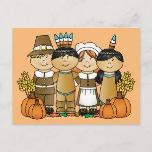 Happy Thanksgiving Children Postkarte