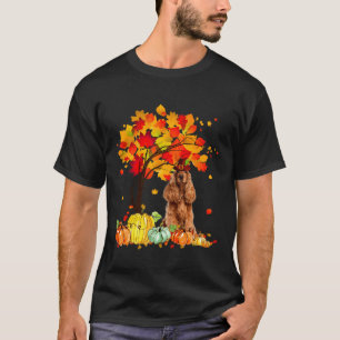 Happy Thanksgiving Cocker Spanel Niedlich Hund T-Shirt