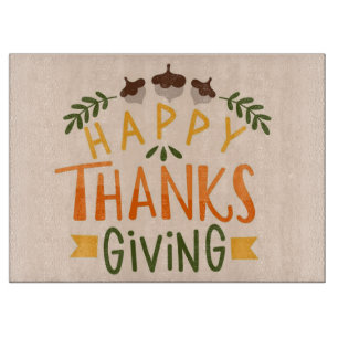Happy Thanksgiving Cutting Board Schneidebrett