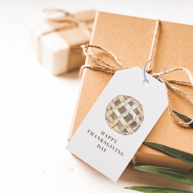 Happy Thanksgiving Day | Apfelkuchen Geschenkanhänger (Von Creator hochgeladen)