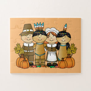 Happy Thanksgiving Day Children Puzzle
