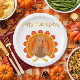 Happy Thanksgiving Day Dinner Pappteller