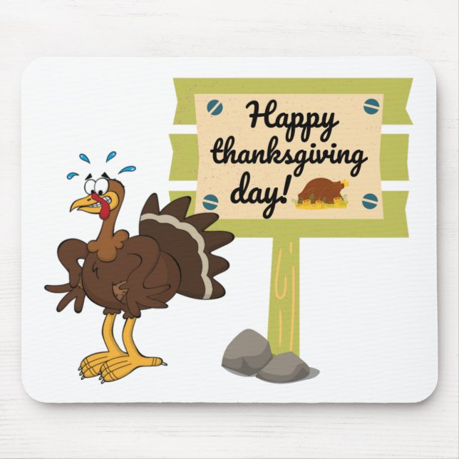 Happy Thanksgiving Day Funny Mousepad (Vorne)