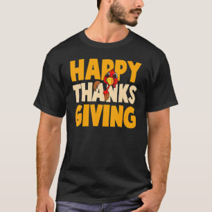 Happy Thanksgiving Day Funny Niedlich Pilgrim Türk T-Shirt