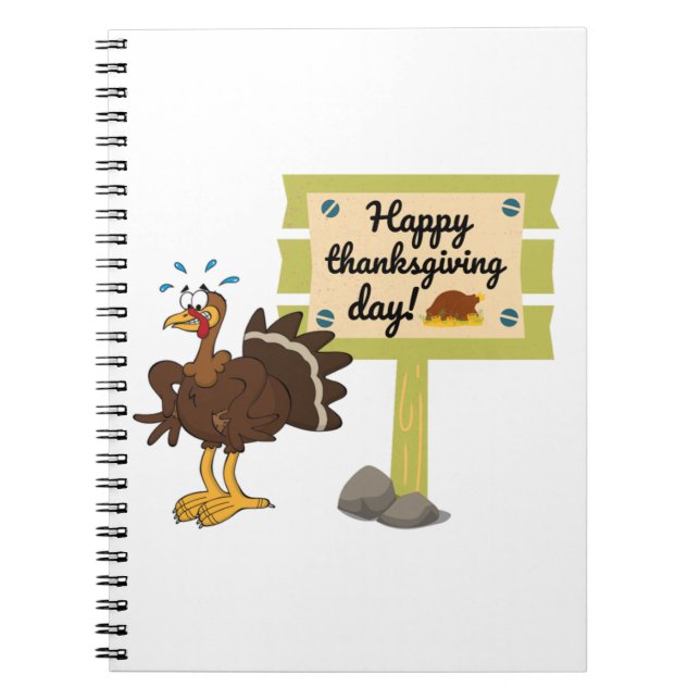 Happy Thanksgiving Day Funny Notizblock (Vorderseite)
