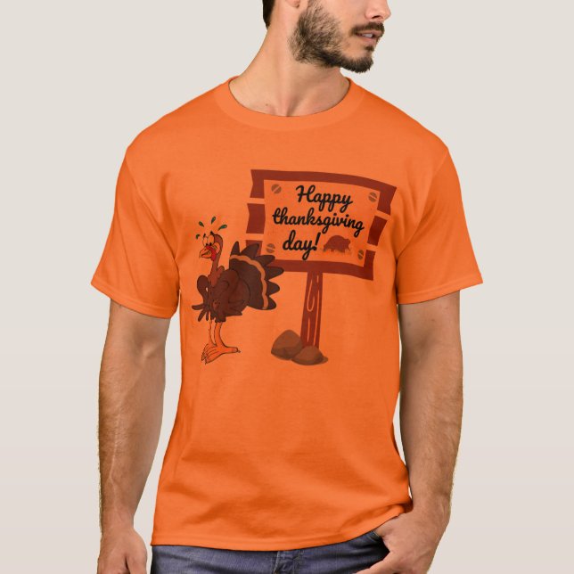 Happy Thanksgiving Day Funny T-Shirt (Vorderseite)