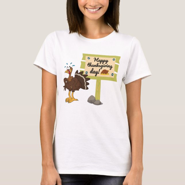 Happy Thanksgiving Day Funny T-Shirt (Vorderseite)