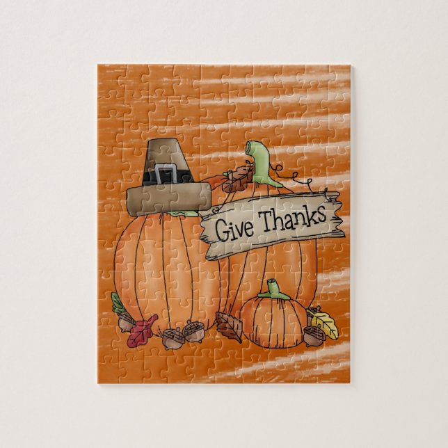 Happy Thanksgiving Day Jigsaw Puzzle (Vertikal)