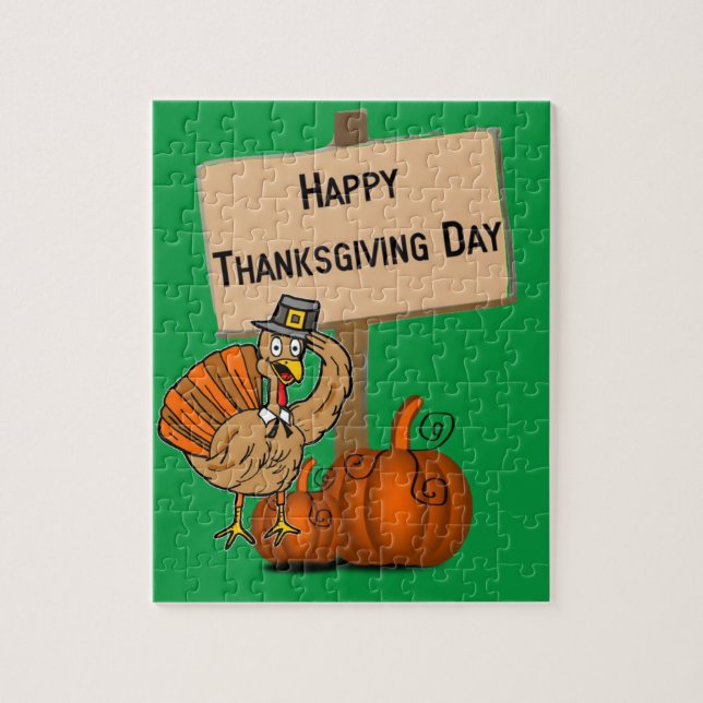 Happy Thanksgiving Day Jigsaw Puzzle (Vertikal)