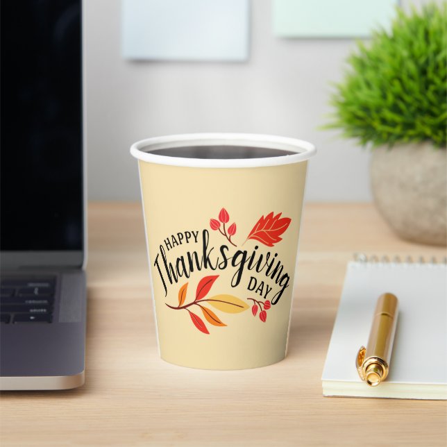 Happy Thanksgiving Day Pappbecher (InSitu)