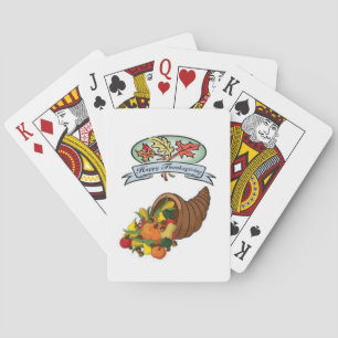 Happy Thanksgiving Day Playing Card Deck Spielkarten