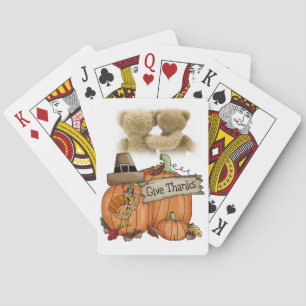 Happy Thanksgiving Day Playing Card Deck Spielkarten