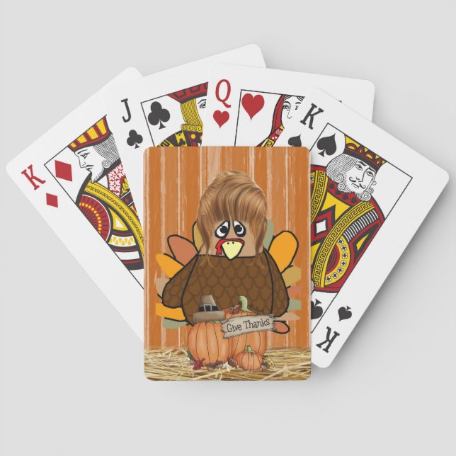 Happy Thanksgiving Day Playing Card Deck Spielkarten (Rückseite)
