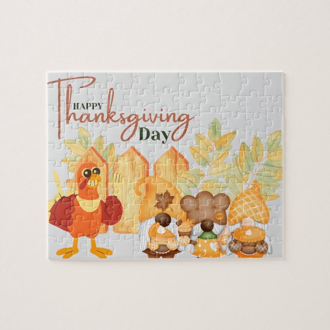 Happy Thanksgiving Day Puzzle (Horizontal)