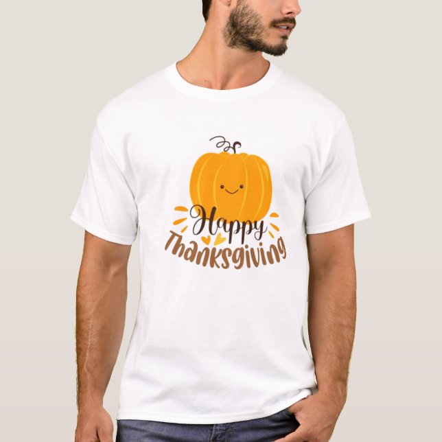 Happy Thanksgiving Day T - Shirt (Vorderseite)