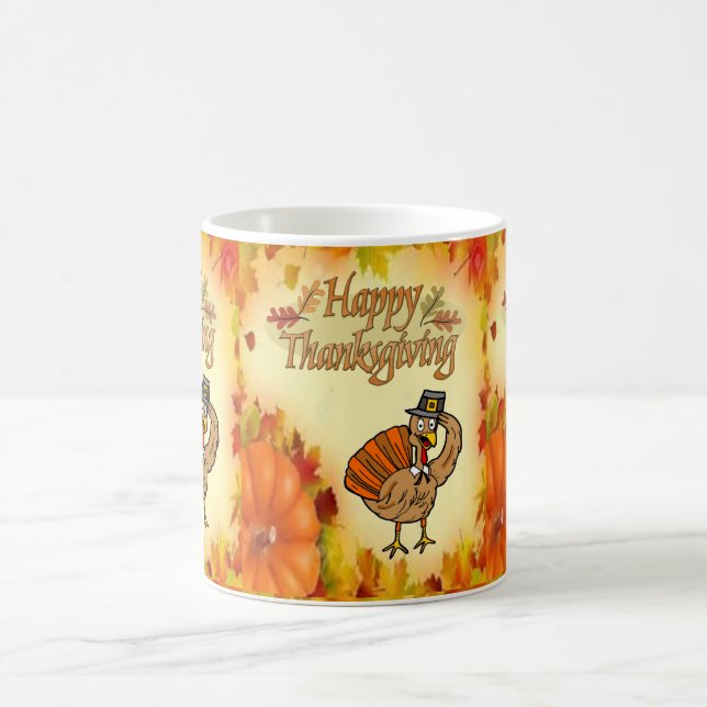 Happy Thanksgiving Day Tasse (Mittel)