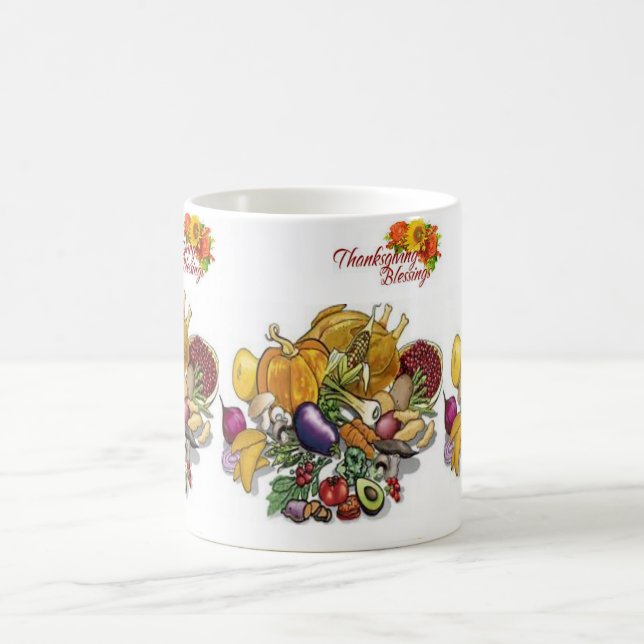 Happy Thanksgiving Day Tasse (Mittel)