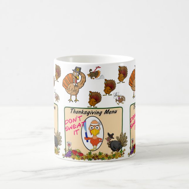 Happy Thanksgiving Day Tasse (Mittel)