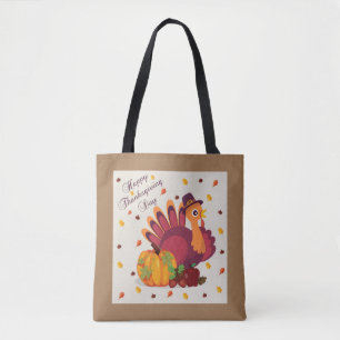 Happy Thanksgiving Day Türkei Tasche