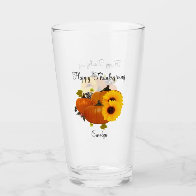 Happy Thanksgiving Dinner Party Tumblers & Gläser (Vorderseite)