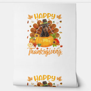 Happy Thanksgiving Doberman Dog Türkei Pumpkin Tapete
