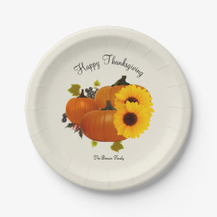 Happy Thanksgiving Ecru oder was auch immer Paper Pappteller