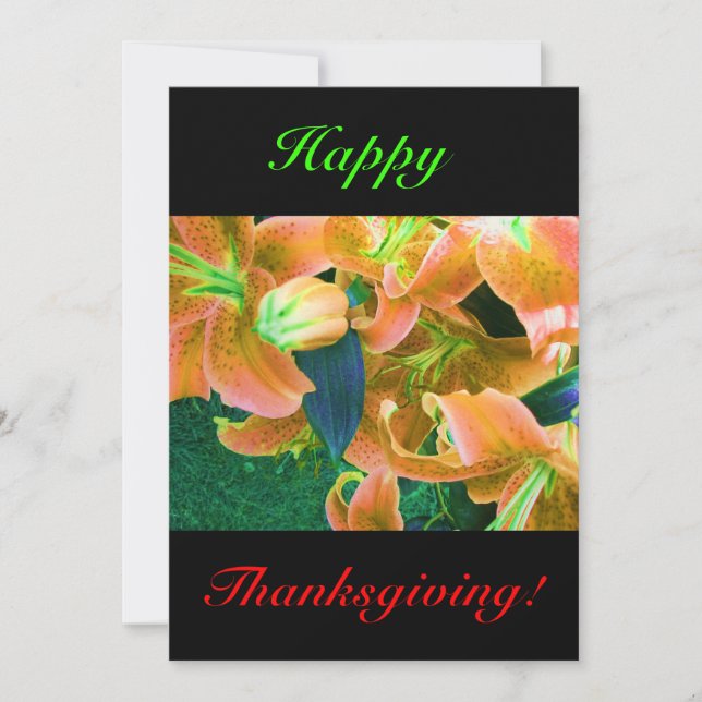 Happy Thanksgiving Einladung (Vorderseite)