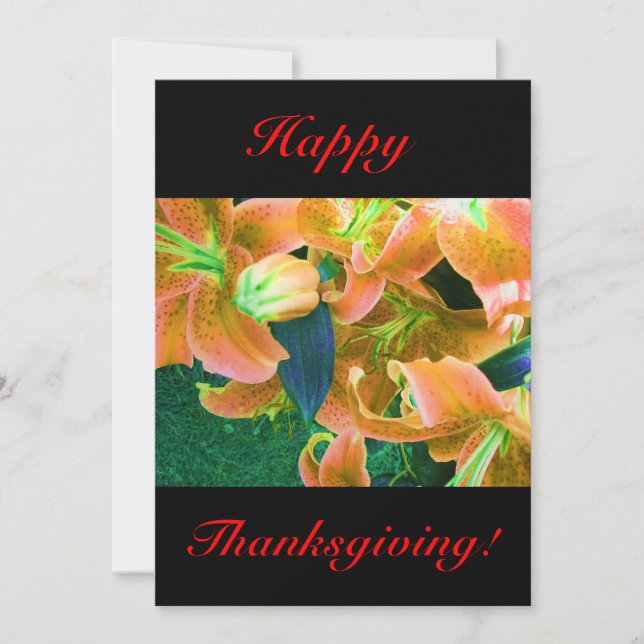 Happy Thanksgiving Einladung (Vorderseite)