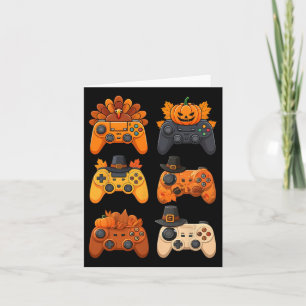 Happy Thanksgiving Fall Gaming Controller Türkei Karte
