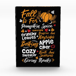 Happy Thanksgiving Fall Is For Pumpkin Spice Fotoblock
