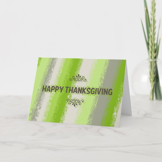 Happy Thanksgiving Feiertagskarte (Vorderseite)
