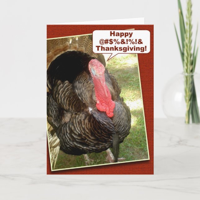 Happy Thanksgiving Feiertagskarte (Vorderseite)