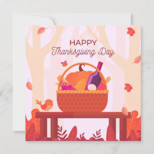 Happy Thanksgiving Feiertagskarte