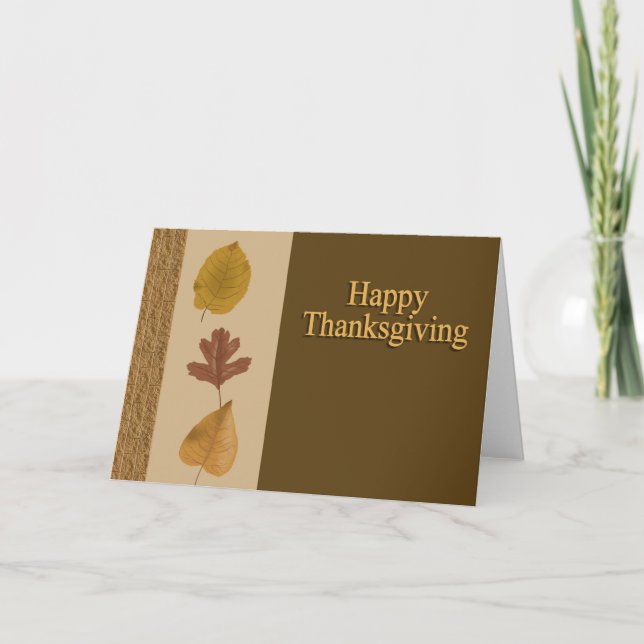 Happy Thanksgiving Feiertagskarte (Vorderseite)