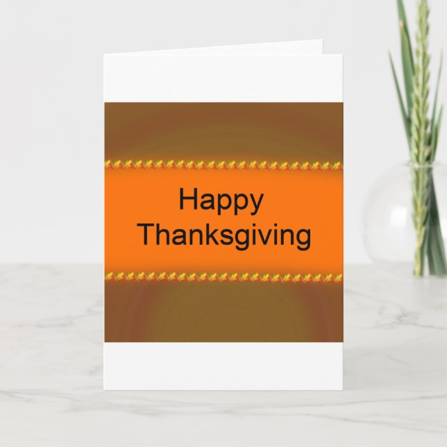 Happy Thanksgiving Feiertagskarte (Vorderseite)