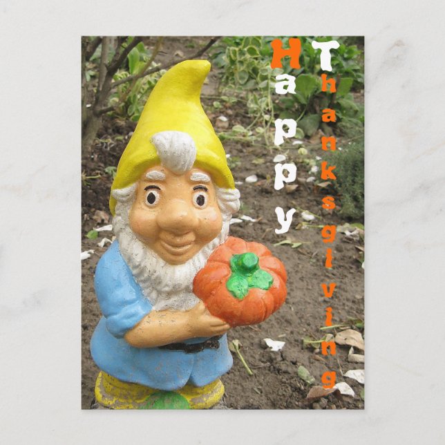 Happy Thanksgiving Feiertagspostkarte (Vorderseite)