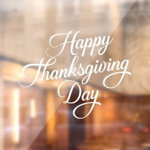Happy Thanksgiving Fensteraufkleber