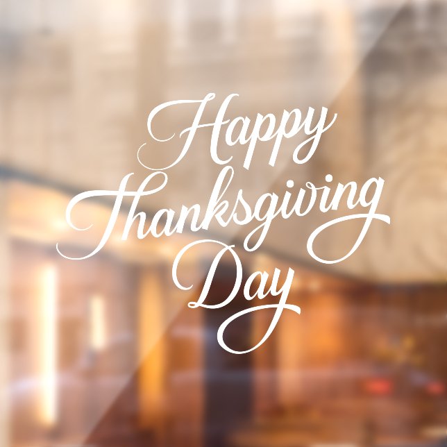 Happy Thanksgiving Fensteraufkleber (Blatt 2)