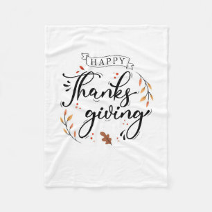 Happy Thanksgiving Fleecedecke