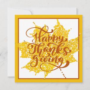 Happy Thanksgiving   Foto und Namen hinzufügen Einladung