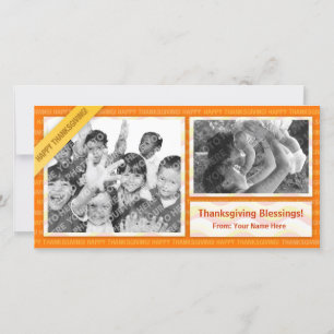 Happy Thanksgiving-Fotokarte Feiertagskarte