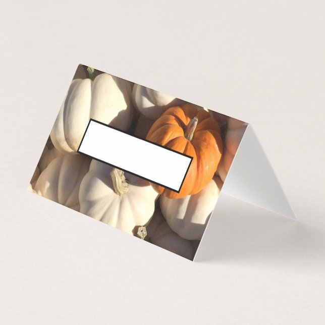 Happy Thanksgiving füllbare Namen Platzkarten (Vorderseite)