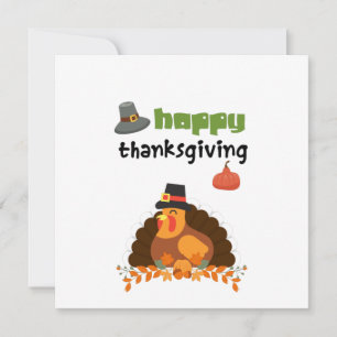Happy Thanksgiving - Fun Turkey Card